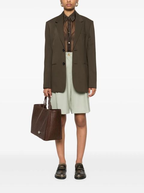 AMI Paris virgin wool blazer - Green - zdjęcie produktu nr 2