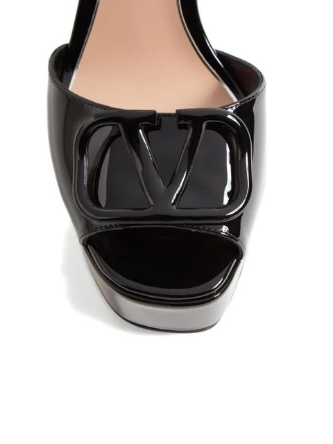 Valentino Garavani 115mm VLogo Signature platform sandals - Black