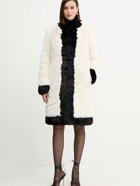 Twinset płaszcz kolor biały 252TT2153 - zdjęcie produktu nr 1