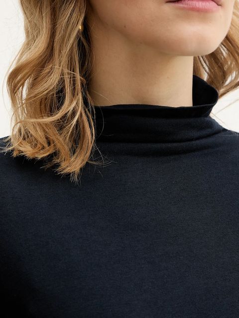 BOSS longsleeve z dodatkiem wełny Elavu