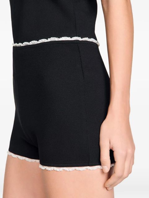 SANDRO elasticated-waist shorts - Black