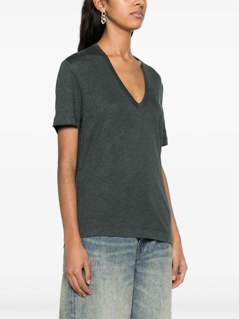 Zadig&Voltaire Wassa linen T-shirt - Green - zdjęcie produktu nr 2