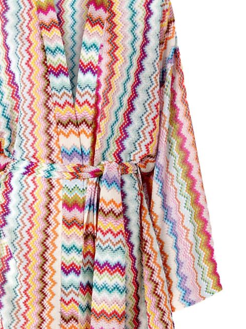 Missoni zigzag belted beach kimono - White - zdjęcie produktu nr 2
