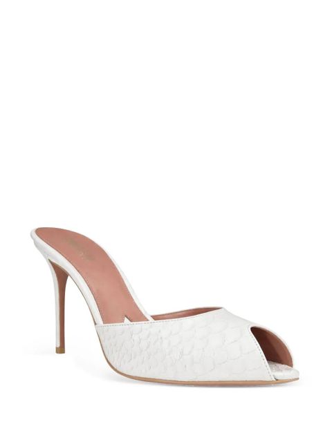 Paris Texas Vera crocodile-effect open-toe heeled sandals - White - zdjęcie produktu nr 2