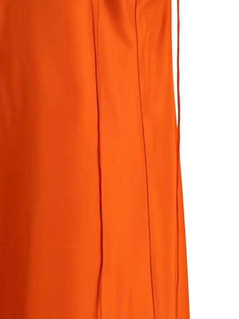 Róhe spaghetti-strap V-neck dress - Orange