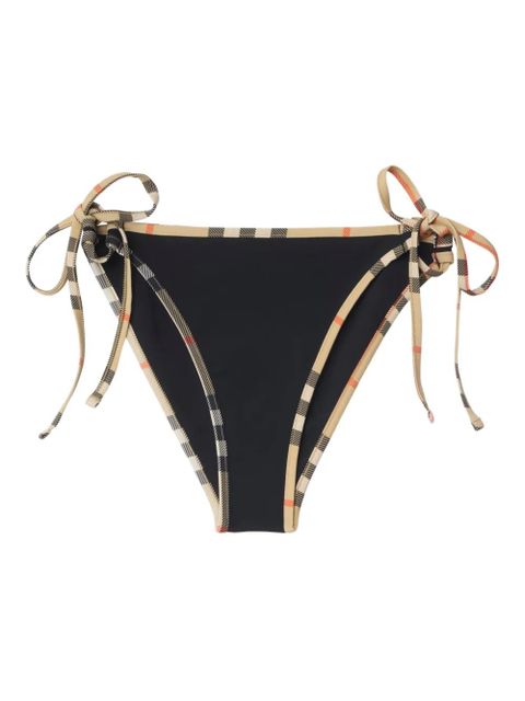 Burberry Check-trim bikini bottoms - Black - zdjęcie produktu nr 1