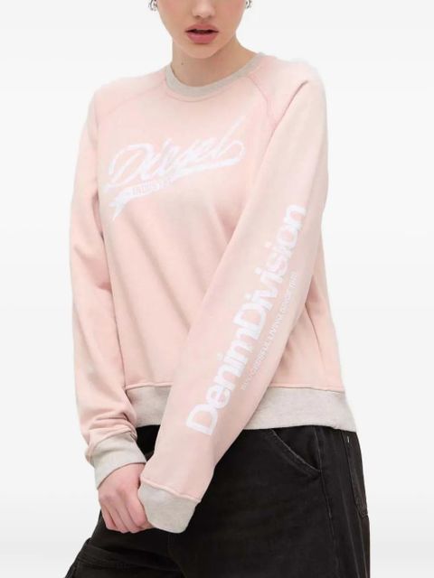 Diesel logo crew-neck sweatshirt - Pink - zdjęcie produktu nr 1