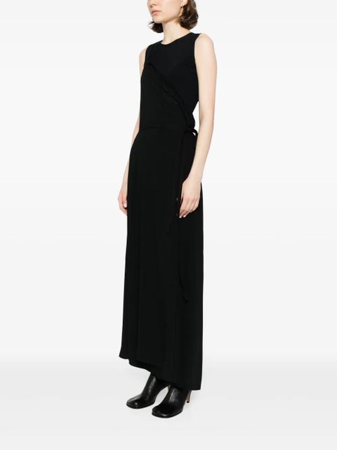 MM6 Maison Margiela lace-detail maxi dress - Black