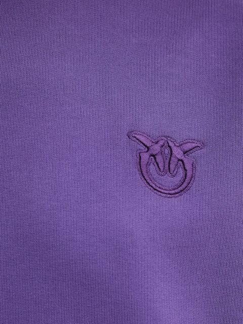 Pinko bluza bawełniana damska kolor fioletowy gładka 105510 A2RB