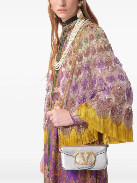 Valentino Garavani small Locò tote bag - Silver