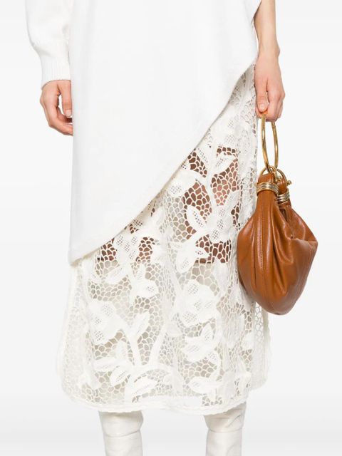 ZIMMERMANN crochet midi skirt - White