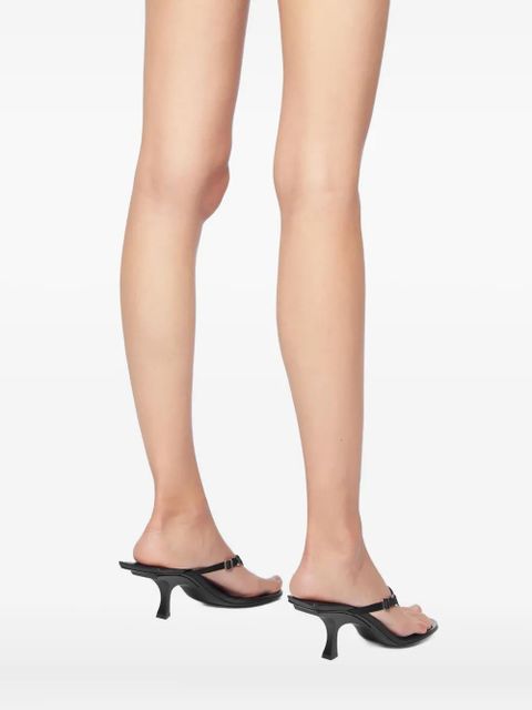 The Attico 65mm thong sandals - Black