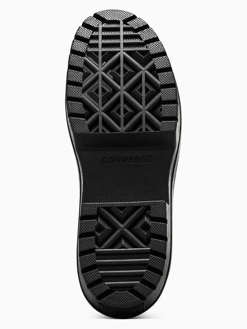 Converse półbuty skórzane Chuck Taylor All Star Lugged Heel MJ damskie kolor czarny na platformie A10616C