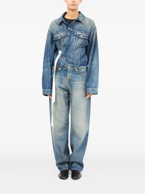 MM6 Maison Margiela belted denim jacket - Blue