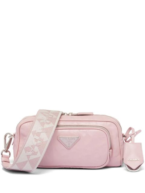 Prada logo-plaque shoulder bag - Pink - zdjęcie produktu nr 1