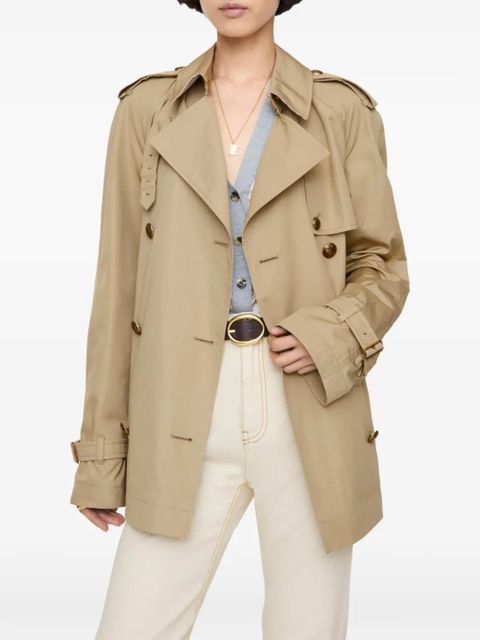 Burberry short lightweight cotton Belgravia trench coat​ - Neutrals - zdjęcie produktu nr 2