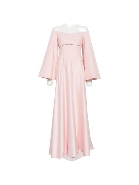 Solace London Rina flared-sleeve maxi dress - Pink - zdjęcie produktu nr 1