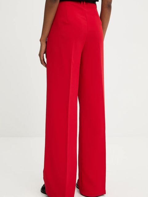 Answear.LAB spodnie damskie kolor czerwony szerokie high waist - zdjęcie produktu nr 2