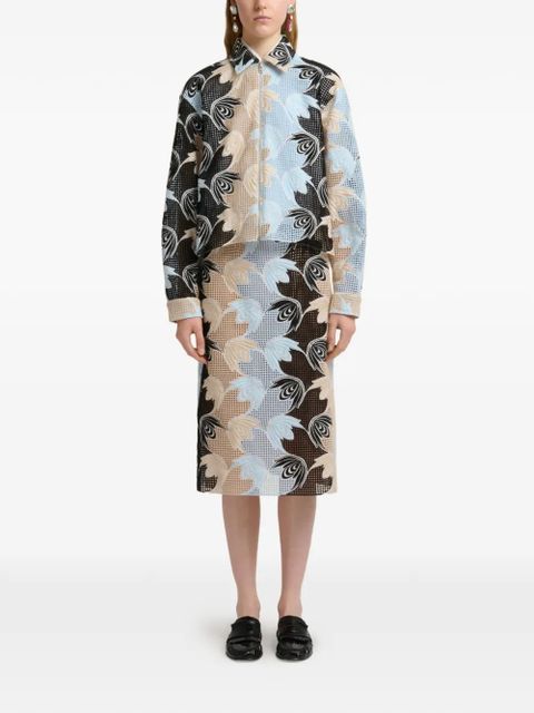 Marni embroidered broderie anglaise shirt - Black - zdjęcie produktu nr 2