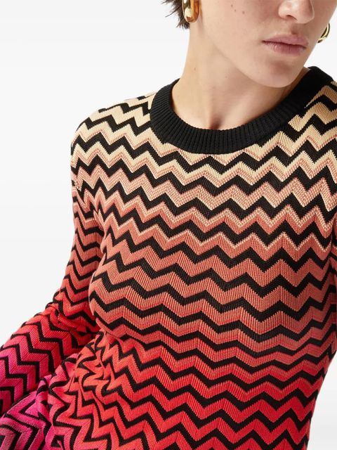 Missoni zigzag mini dress - Pink