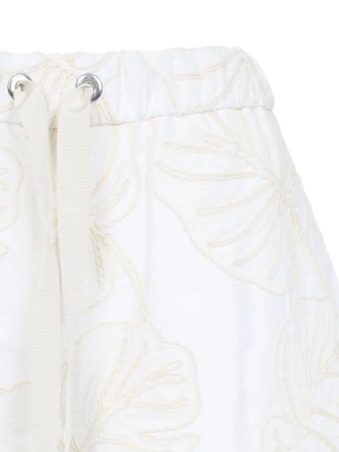 Moncler floral drawstring shorts - Neutrals