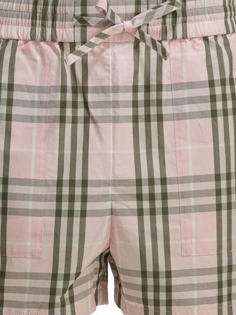 Burberry check-print shorts - Pink