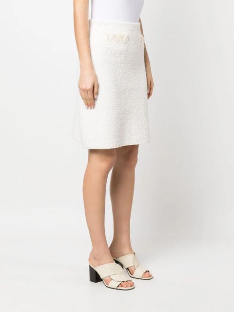 Lanvin high-waisted straight skirt - White