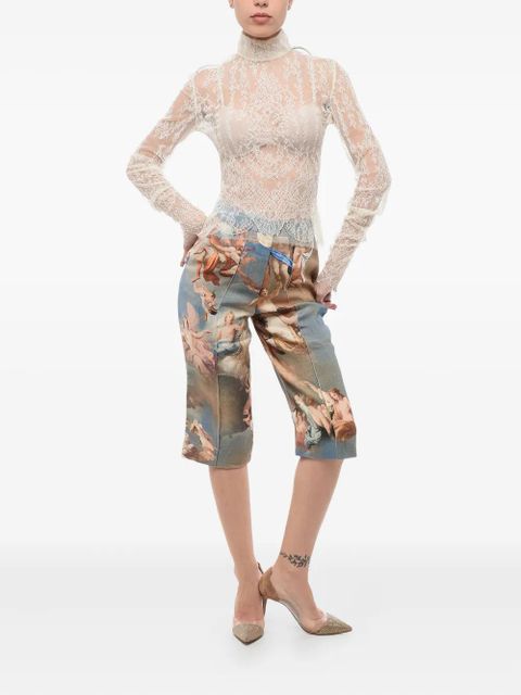 Balmain lace turtleneck top - White - zdjęcie produktu nr 2