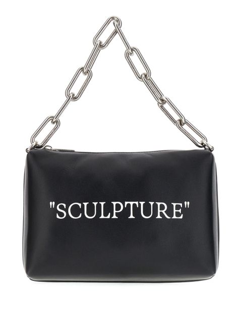 Off-White logo-print leather tote bag - Black - zdjęcie produktu nr 1