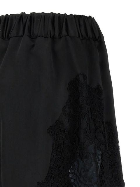 Versace lace-insert shorts - Black