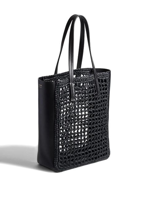 KHAITE small Zoe woven-panel tote bag - Black - zdjęcie produktu nr 2