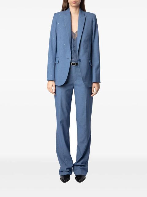 Zadig&Voltaire Strass Valse blazer - Blue