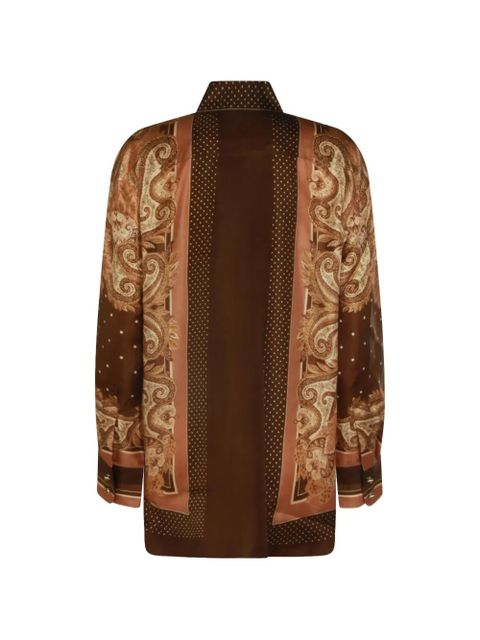 ZIMMERMANN Luna paisley-print shirt - Brown - zdjęcie produktu nr 2