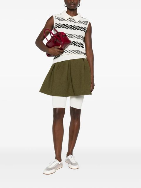 LOEWE spread-collar pattern top - White - zdjęcie produktu nr 2