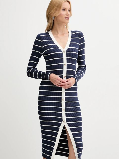 Guess sukienka ANDREA kolor granatowy mini dopasowana W5YK98 Z2YK2