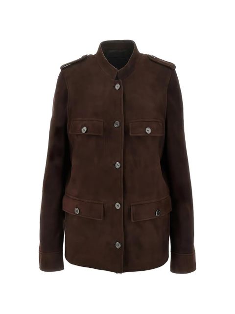 Prada button shoulder jacket - Brown - zdjęcie produktu nr 1