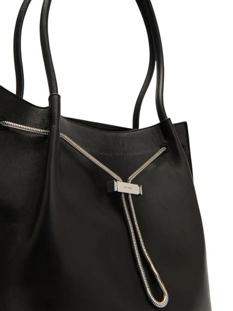 BY FAR Kayla leather shoulder bag - Black