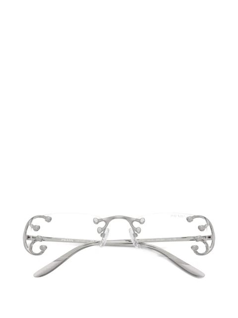 Prada Eyewear rimless glasses - Silver