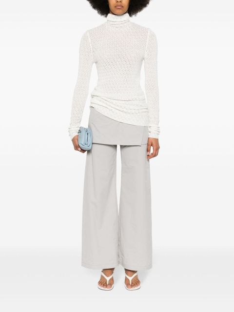 TOTEME high-neck crochet-knit jumper - Neutrals - zdjęcie produktu nr 2