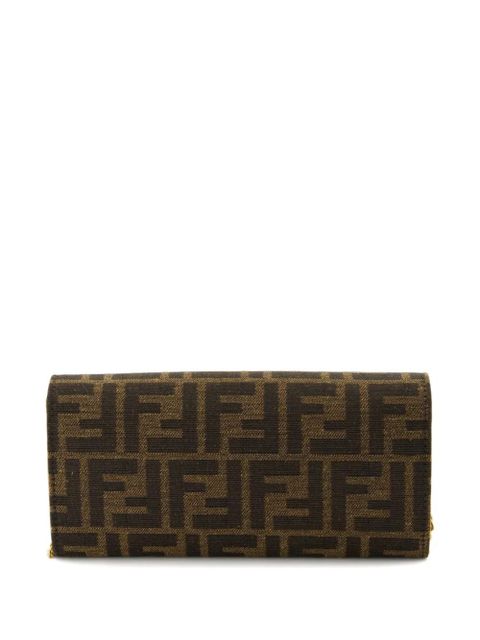 FENDI Continental FF-monogram cross body bag - Brown