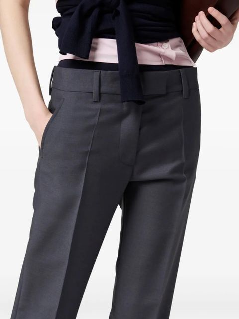 Miu Miu pressed-crease trousers - Grey - zdjęcie produktu nr 2
