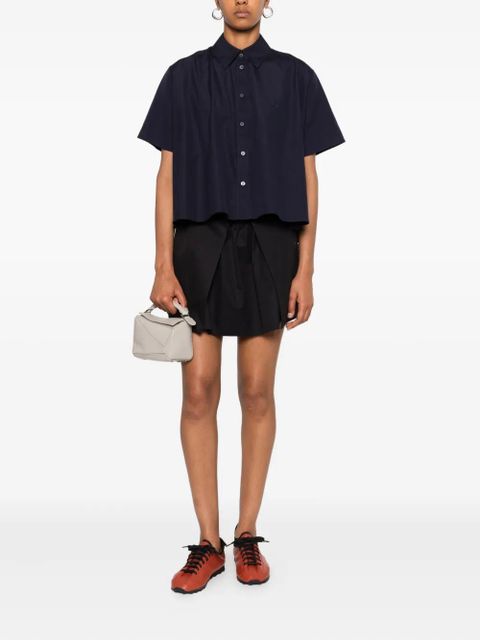 LOEWE short-sleeve trapeze shirt - Blue