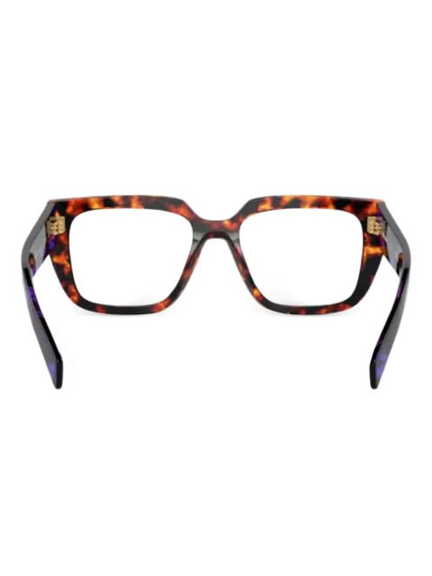 Prada Eyewear Vista square-frame glasses - Brown - zdjęcie produktu nr 2