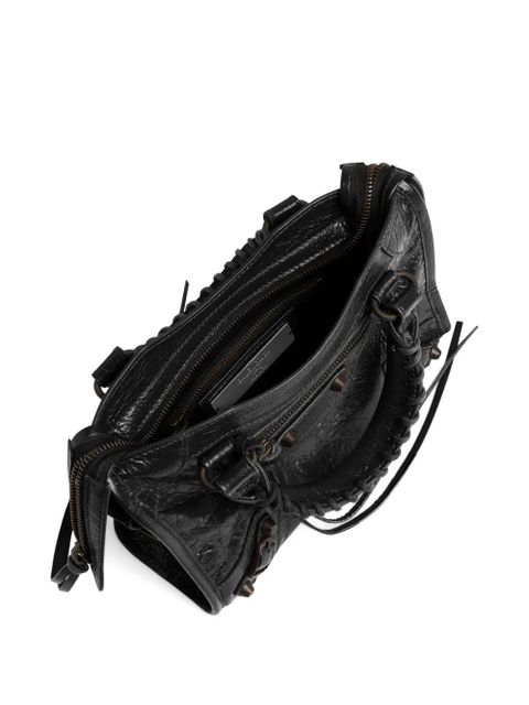 Balenciaga mini Le City lambskin tote bag - Black