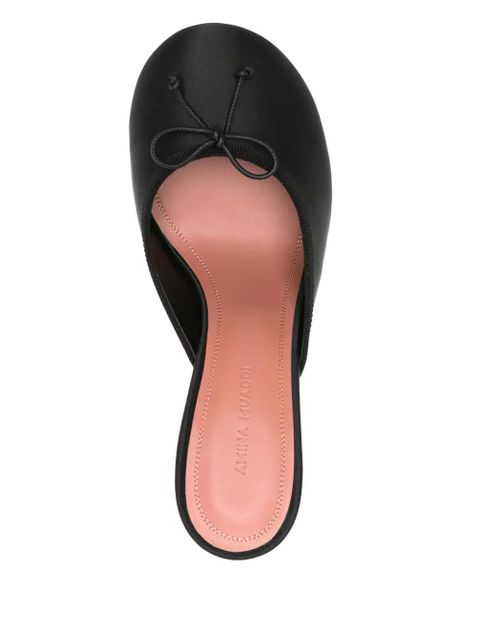Amina Muaddi 95mm Lila mules - Black - zdjęcie produktu nr 2