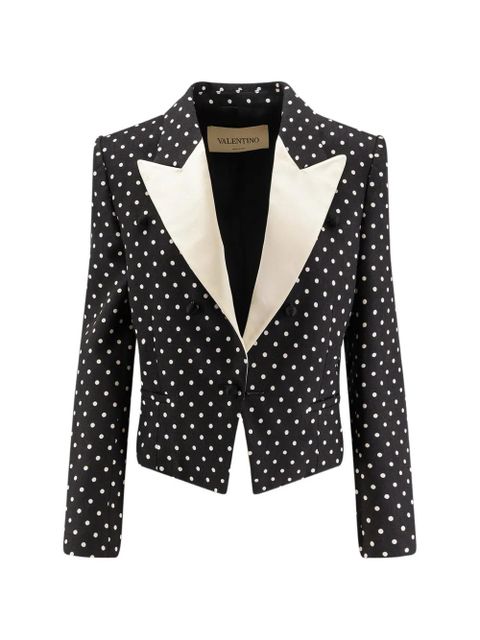 Valentino Garavani polka-dot tailored blazer - Black - zdjęcie produktu nr 1