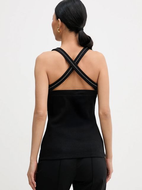 Karl Lagerfeld top kolor czarny B1W17022