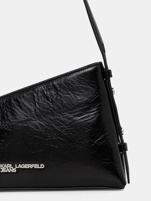 Karl Lagerfeld Jeans torebka skórzana kolor czarny B1W30181 - zdjęcie produktu nr 2