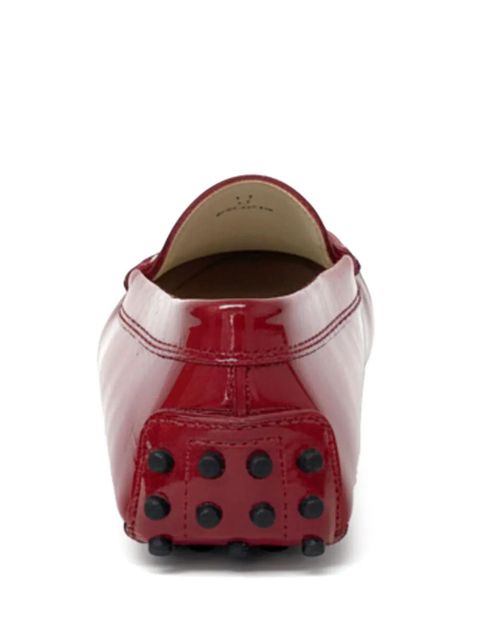 Tod's leather penny loafers - Red