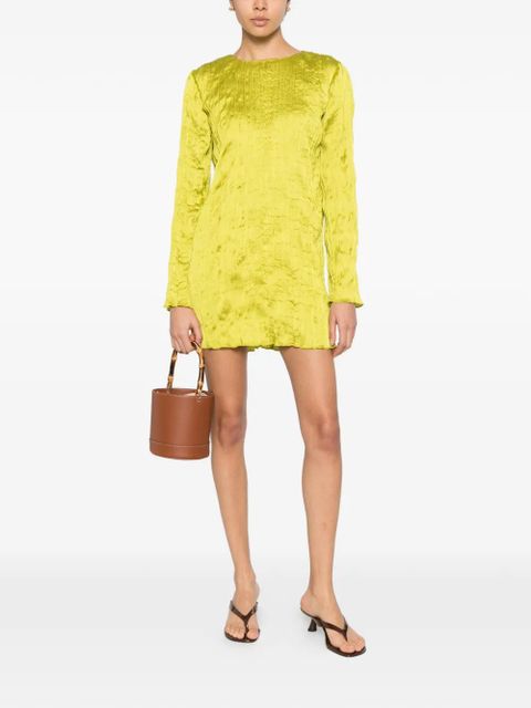 STAUD Kona textured mini dress - Green - zdjęcie produktu nr 2